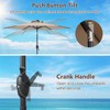 Tangkula 7.5 ft Solar LED Patio Umbrella, Outdoor Heavy Duty