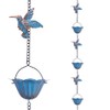 giole 13.4FT Rain Chain, Hummingbird Rain Chains for Outside, Copper
