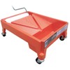 Orange; Paint Tray On Wheels, Roll A Tray