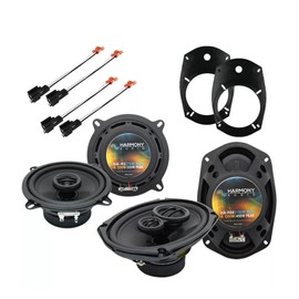 Harmony Audio HA-R69 Compatible with Dodge Ram 2500/3500 03-05 Rhythm Series 6x9 450W Speakers, HA-R5 Rhythm Series 5.25" 225W Speakers, HA-726512 Speaker Harness and HA-826901 Speakers Adapter Kit