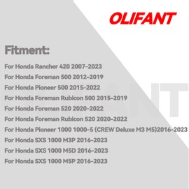 OLIFANT Power Shift Control Motor for Honda Rancher 420 2007-2023/Foreman Pioneer Rubicon 500/Honda Pioneer SXS 1000 2016-2023 Replace 31300-HP5-601 430-58007