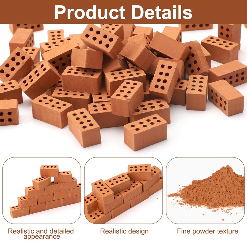 APOMOONS 100 Pcs Mini Bricks, Sim Micro Bricks for Garden,