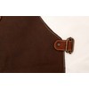 Northman 100% leather apron hand made (dark brown