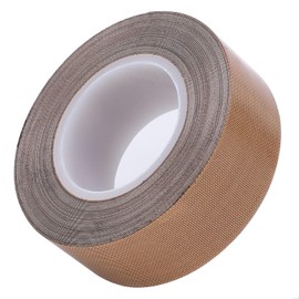 Eujgoov PTFE Tape Roll Cinta de Alta Temperatura Cinta de Sellado de Teflón para Máquina de Sellado Al Vacío(0.25mm x 50mm x 10m)