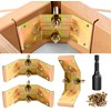 Pisman Table Leg Corner Bracket with Hanger Bolt Driver,Provide Strong