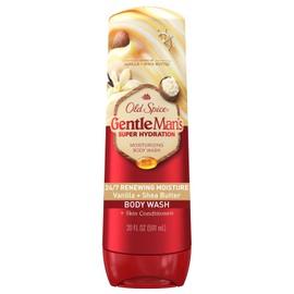 Old Spice Gel De Baño Gentleman'S Super Hydration Para Hombres, Humectación Renovadora Las, Suave Para La Piel, Aroma A Vainilla Y Manteca De Karité, 20 Fl Oz 20 Onzas Líquidas (Paquete De