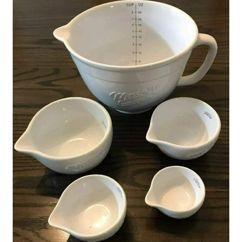 Mason Craft and More 5-Piece Batter Bowl & Measuring Cup