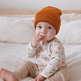 DRESHOW BQUBO 3 Pcs Baby Beanies Toddler Kids Winter Hats Soft Knit Hat for Baby Boys Girls Warm Cap Beanies for 3 Months-6 Years