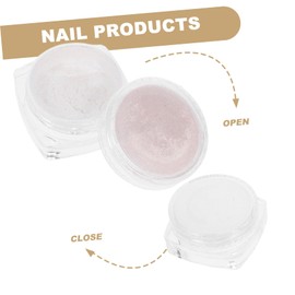 Healeved 1set Glitter Nail Powders for Manicure Iridescent Metallic Pigments for Nail Art for and Home Enthusiasts