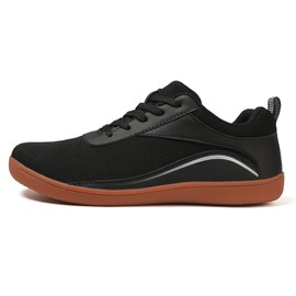 EUHBLE Barefoot Women Wide Toe Box Shoes Men Zero Drop Minimalist Shoes Black