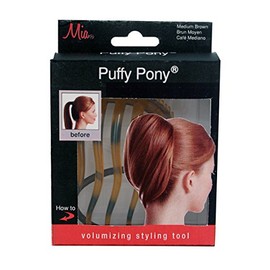 Mia Puffy Pony Hair Volumizing Styling Tool that Puffs Up the Ponytail for Women, Teens, Chignons, Stylists - Blonde