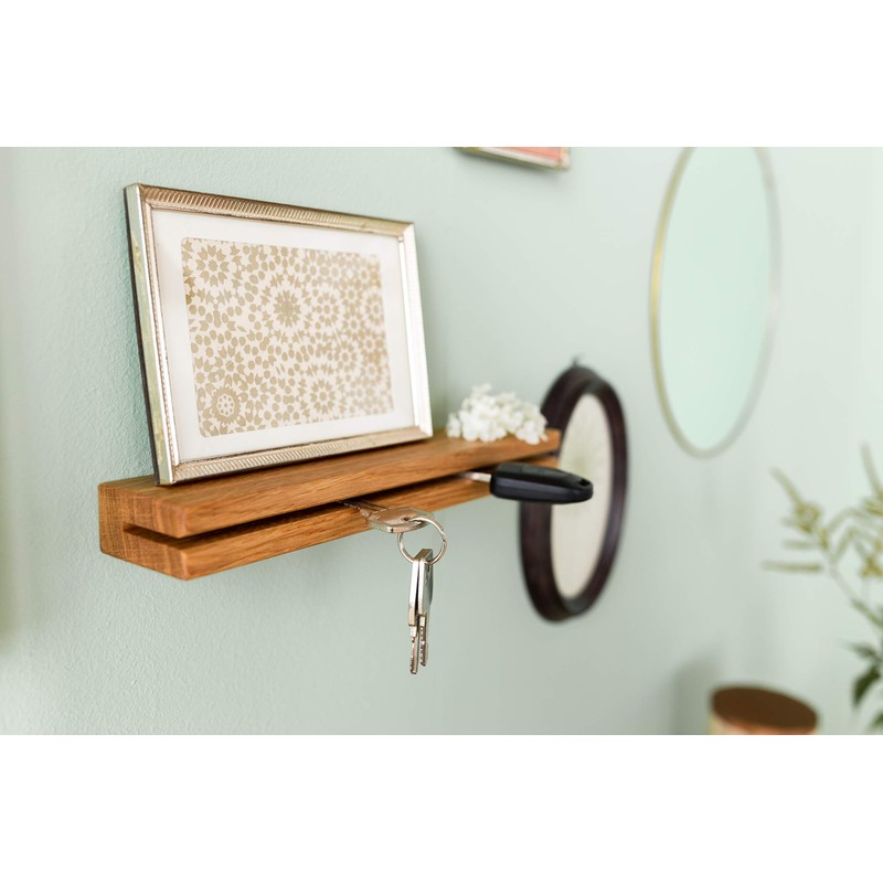 Block Stable Key Holder Wood