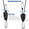 Grow Light Rope Hanger 2Pairs， Adjustable Rope Ratchet Hangers 150