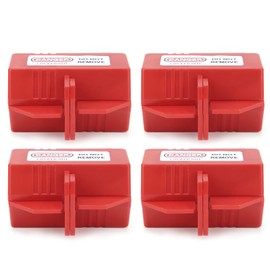 Lockout Plug Lock Electric Tagout Plug Lock Industrial Tool for Air Conditioning TV Power Rationing / Off 110 V Pack of 4