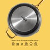 Frok 13" Frying Pan Wok Skillet 4MM Thick Quick Heat