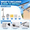 Adjustable Wall Mount Bracket for Starlink Mini SPX-04176000-501 – Silver