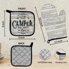 Mingnei Welcome to Our Camper Camping Rv Kitchen Oven Mitts