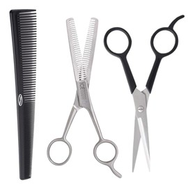 Fine Lines - Barbers Kit Set - Barber Comb, Barber Scissors and Thinning Scissors - Barber Kit for haircutting - Comb for Barbers, Hair Scissors