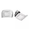 Unbranded Chrome Rear Tail Light Visor Covers For Harley Tri
