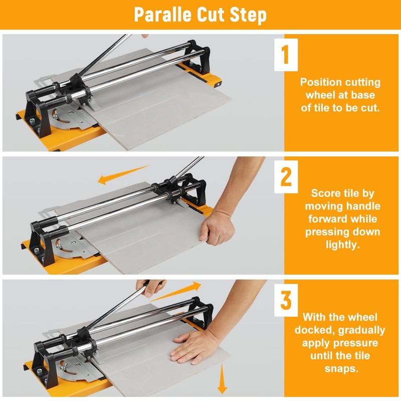 Hoteche 16-Inch Manual Tile Cutter 3-in-1 Professional Porcelain Ceramic Tile