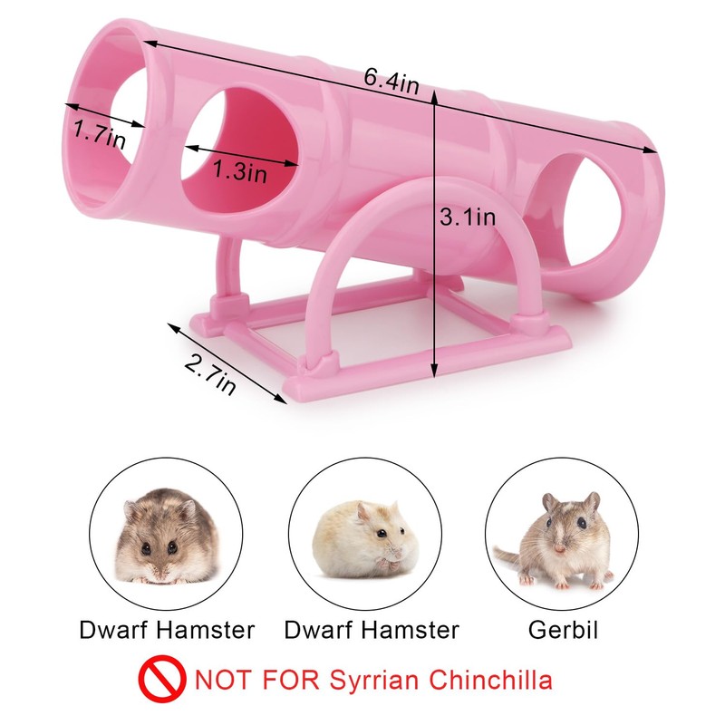 Hypeety Hamster Plastic Seesaw Tunnel Toy Hamster Mouse Hollow Tunnel