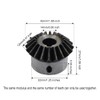 2Pcs Bevel Gear Tapered Bevel Pinion Gear Bevel Gears 2