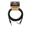 Cascha Professional Line Guitar Cable, Angled, Black, 6 m