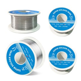 YOOSI Welding Wire, 2 Pieces Solder Wire, Solder Wire, Rosin Solder Wire, Soldering with Flux, Soldering for Electronic Repair (Diameter 0.8/1mm)
