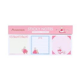 Sunstar Stationery S2844940 Sanrio Character Sticky Notes Illustration Retro Sanrio Characters Maroon Cream