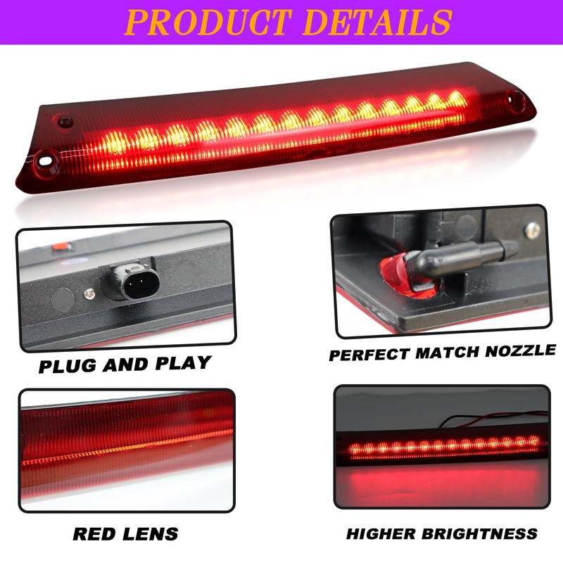 ULTRALTH LED 3rd Third Brake Light for 2014-2017 Ford Focus