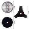3 Pzs Disco Sierra Corte Para Desbrozadora 3t 40 Dientes