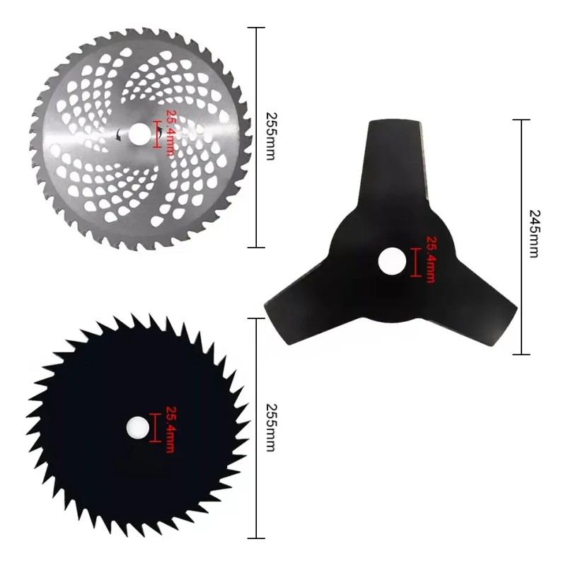 3 Pzs Disco Sierra Corte Para Desbrozadora 3t 40 Dientes