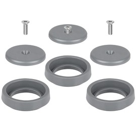 3 Pack Pre-Rinse Spray Valve Repair Kit for Most Commercial Kitchen Sink Faucet Dish Sprayer 1.42 GPM Spray Face Bumper and Screw Repair Part, Grey
