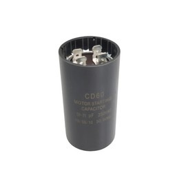 59-71 MFD (uF) 220VAC CD60 Circular Motor Starting Capacitors Compatible with Franklin Control Box 2801054915 275464105,CRC 2824075015 1/2 and 3/4 HP Well Pumps and Others.