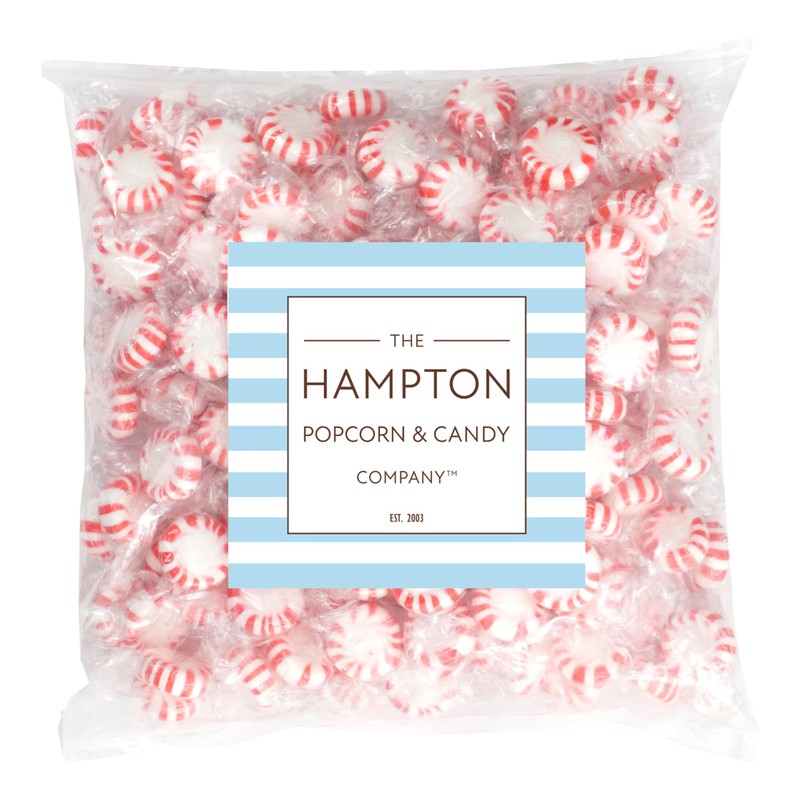 Starlight Peppermint Candy, 1 Pound Bulk Candy (Approx. 75 pcs.),