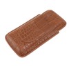 Cigar Holder Case Artificial Leather Portable Durable Elegant 3 Finger