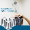 3 Piece Shower Knob Replacement kit, Compatible with Price/Pfister Verve