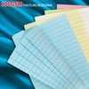 A6 Lined Refill Paper,Colored Pages for A6 Refillable 6-Ring Binder