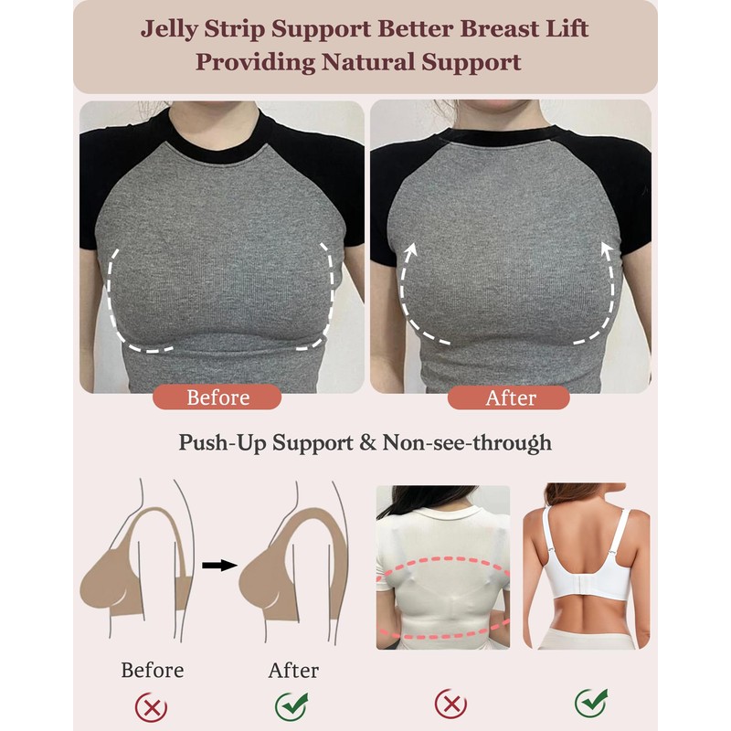 Gailife Comfort Bra for Women Wireless Bras Seamless Supportive Full