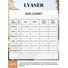 LYANER Women's Jumpsuit Lantern Long Sleeve Ruffle Layer Tie Mini