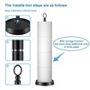 ROLABAM Toilet Paper Holder Stand with Reserve Function, Free Standing