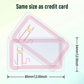 10pcs NFC Tags Clear NFC Cards NFC 215 Cards Rewritable Ntag 215 NFC Tags Transparent NFC Chip Blank NFC Tag NFC Wifi Tag，Compatible with Amiibo and TagMo for All Phone NFC Enabled