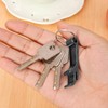4Pcs Bottle Opener Keyring Key Chain Black Bottle Opener Keyring