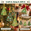 24Pcs Christmas Tree Crafts Kit,DIY Christmas Tree Decorations Set