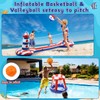 EagleStone Inflatable Pool Float Set with Volleyball Net & Basketball