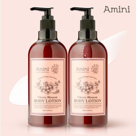 Amini Body Lotion Flower Therapy Cherry Blossom 500ml 2 pieces / 아미니 바디로션 플라워 테라피 체리블라썸 500ml 2개