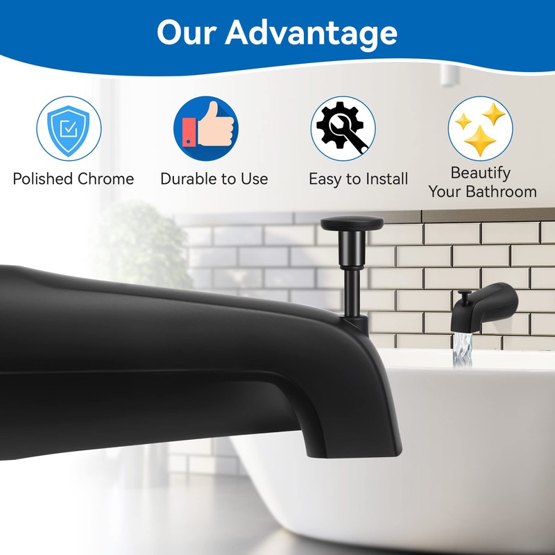 Dreyoo 5 1/4 Inch Bathroom Tub Spout Compatible with Westbrass