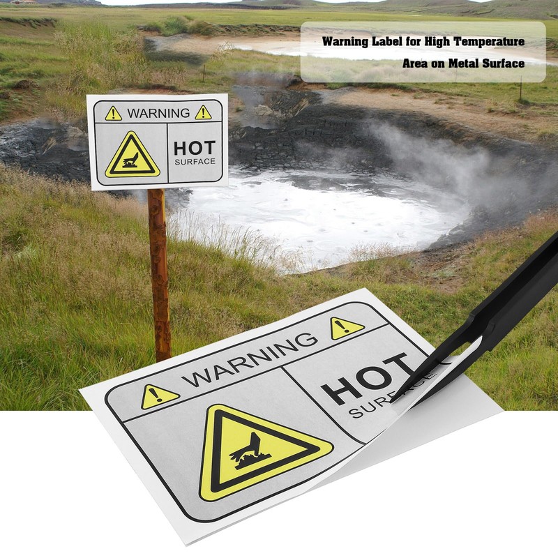 Create idea 10PCS Warning Label for High Temperature Area on