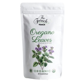-NEW- The French Touch Oregano Tea ORGANIC | 2.0g x 30 Pyramid Bags | 100% Certified USDA Organic | Plant based tea bags | Select Premium Tea (Oregano Leaves) | Caffeine-free