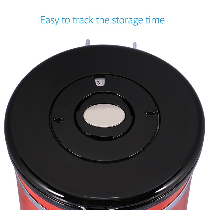 1.5L 304 Stainless Steel Airtight Coffee Beans Container Storage Canister